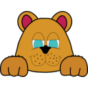 download Small Brown Bear clipart image with 0 hue color