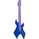 download Guitar clipart image with 225 hue color