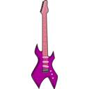 download Guitar clipart image with 315 hue color