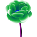 download Peony clipart image with 180 hue color