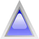 download Led Triangular Yellow clipart image with 180 hue color
