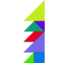 download Tangram clipart image with 45 hue color