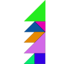 download Tangram clipart image with 90 hue color