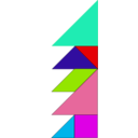 download Tangram clipart image with 135 hue color