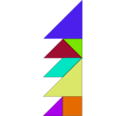 download Tangram clipart image with 225 hue color