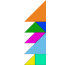 download Tangram clipart image with 0 hue color