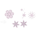 download A Snowflake clipart image with 135 hue color