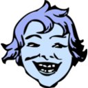 download Smiling Child clipart image with 180 hue color