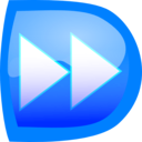 download Player Fwd clipart image with 180 hue color