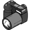 download Camera clipart image with 315 hue color