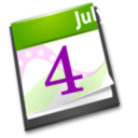 download 4th July Calendar clipart image with 90 hue color