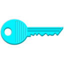 download Key clipart image with 135 hue color