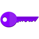 download Key clipart image with 225 hue color