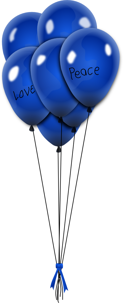 Balionai Balloons Blue