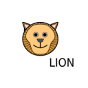 download L For Lion clipart image with 0 hue color