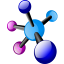 download Molecules clipart image with 180 hue color