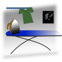download Ironing Table clipart image with 180 hue color