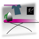 download Ironing Table clipart image with 270 hue color