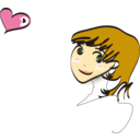 download Girlface2 clipart image with 0 hue color