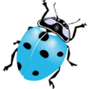 download Ladybug clipart image with 180 hue color