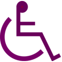 download Wheelchair Sign clipart image with 90 hue color