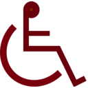 download Wheelchair Sign clipart image with 135 hue color