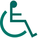 download Wheelchair Sign clipart image with 315 hue color