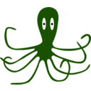 download Octopus clipart image with 180 hue color