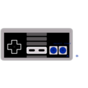 download Nintendo 8 Bit Controller clipart image with 225 hue color