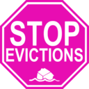 download Stop Evictions clipart image with 315 hue color