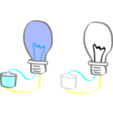 download Light Bulb clipart image with 180 hue color