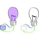 download Light Bulb clipart image with 225 hue color