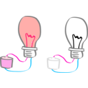 download Light Bulb clipart image with 315 hue color