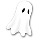 download Ghost clipart image with 180 hue color