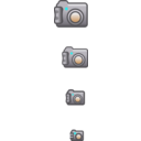 download Digital Photo Camera Icon clipart image with 180 hue color