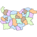 download Administrative Map Of Bulgaria clipart image with 90 hue color