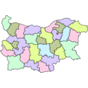 download Administrative Map Of Bulgaria clipart image with 135 hue color