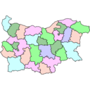 download Administrative Map Of Bulgaria clipart image with 180 hue color