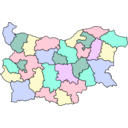 download Administrative Map Of Bulgaria clipart image with 225 hue color
