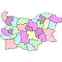 download Administrative Map Of Bulgaria clipart image with 0 hue color