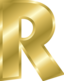 Effect Letters Alphabet Gold