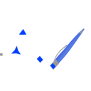 download Hand Made Pen clipart image with 225 hue color