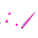 download Hand Made Pen clipart image with 315 hue color