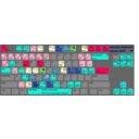 download Keyboard Layout V 047 Color Coded clipart image with 135 hue color