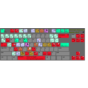 download Keyboard Layout V 047 Color Coded clipart image with 315 hue color