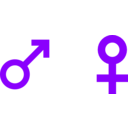 download International Symbol For Male Female clipart image with 225 hue color