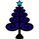 download Christmas Tree clipart image with 135 hue color