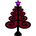 download Christmas Tree clipart image with 225 hue color