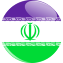 download Iran Flag Button clipart image with 135 hue color