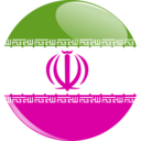 download Iran Flag Button clipart image with 315 hue color